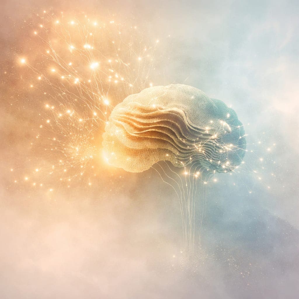 Imagine abstractă inspirată de neurofeedback